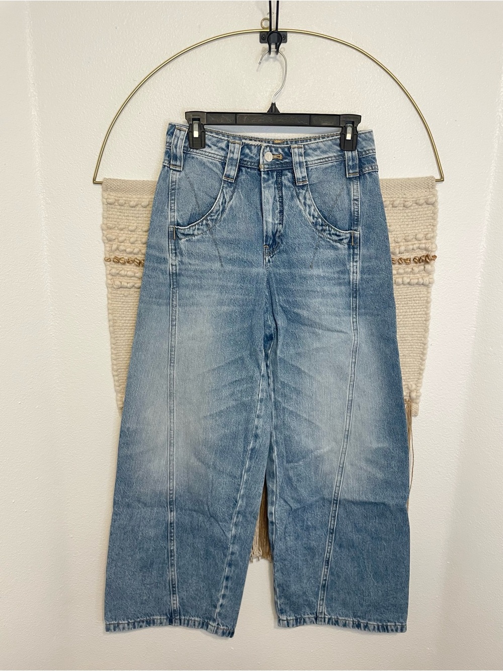 Anthropologie Pilcro High-Rise Tapered Barrel Jeans 25